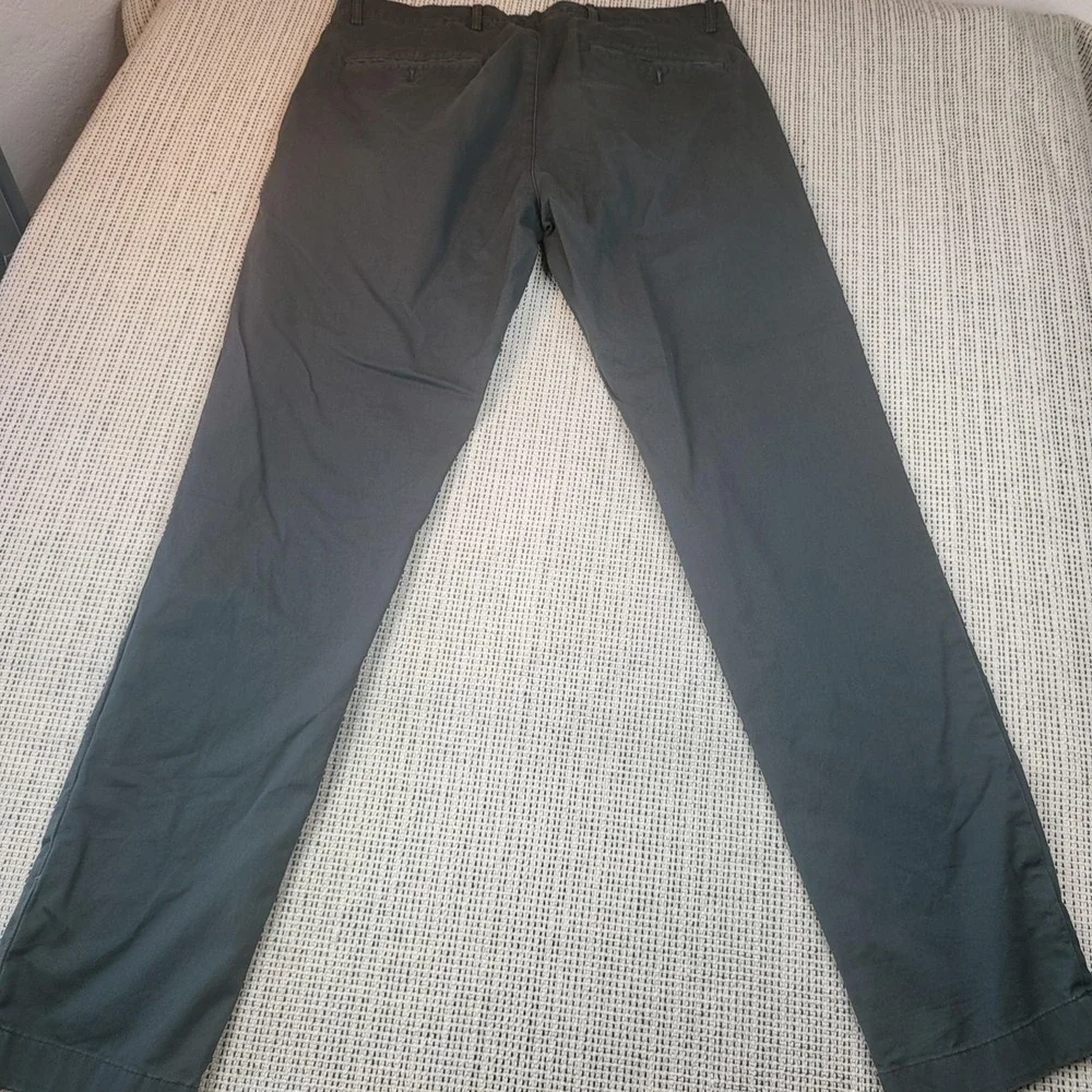 Club‎ Monaco Connor Pants Mens 35x32 Gray Chino Modern Slim Fit Casual Office